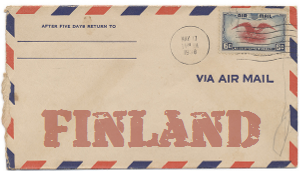 Recent missionary letter from Finland