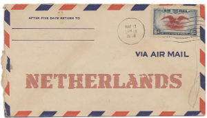 Recent missionary letter from the Netherlands